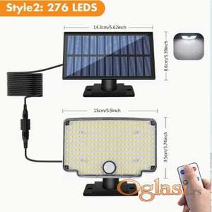 Solarna zidna LED lampa sa odvojenim panelom  276 LED